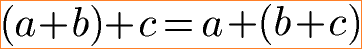 Rechengesetz Addition mit Assoziativgesetz Formel