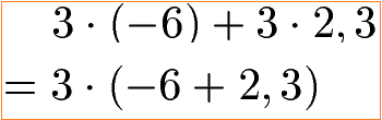 Rechengesetz Multiplikation mit Distributivgesetz Beispiel 2