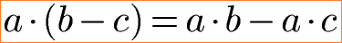 Rechengesetz Subtraktion mit Distributivgesetz Beispiel 1