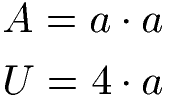 Rechteck zu Quadrat Vergleich: Formeln