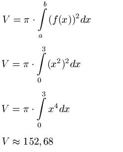 Rotationskörper Beispiel 1