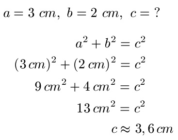 Satz des Pythagoras Beispiel 1