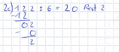 Schriftliche Division Lösungen Aufgabe 2c