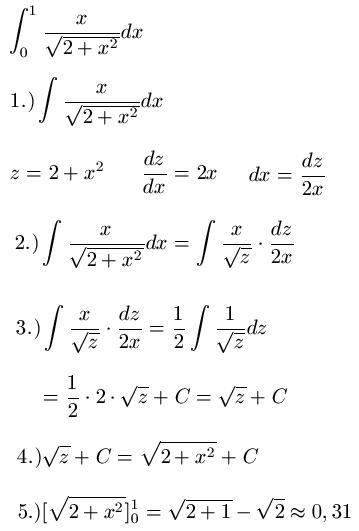 Substitutionsregel Beispiel 3