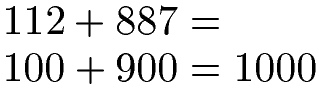 Überschlag Addition Beispiel 2