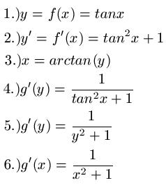 Umkehrfunktion Ableitung Beispiel 2