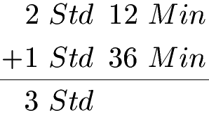 Zeitdauer (Zeitspanne) Beispiel 1 Lösung Teil 1