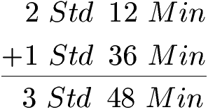 Zeitspanne (Zeitdauer) Beispiel 1 Lösung Teil 2