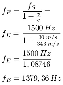 Doppler-Effekt Formel und Beispiel 2