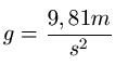 Freier Fall Erdbeschleunigung