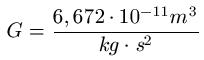 Gravitationskonstante