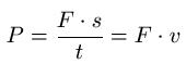 Mechanische Leistung Formel 2