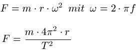 Zentrifugalkraft Formel 3