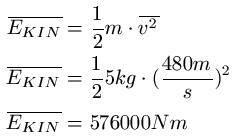 Kinetische Energie Teilchen Beispiel 1