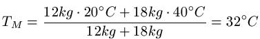 Mischtemperatur Beispiel 1